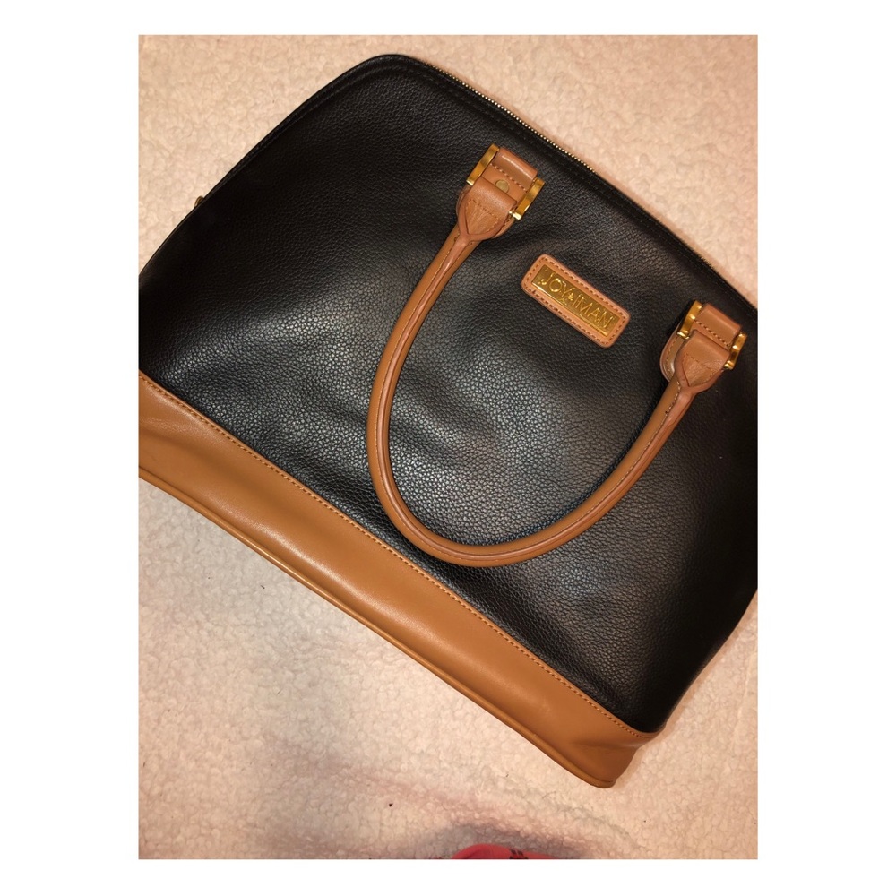 JOY & IMAN Dome Satchel Genuine Leather hangbag👜